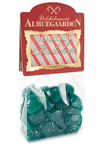 Blå Muslinger bolcher med smag af eukalyptus & salmiak - Almuegaarden
