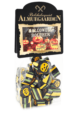 Halloween bolcher med smag af eukalyptus, salmiak & anis - Almuegaarden